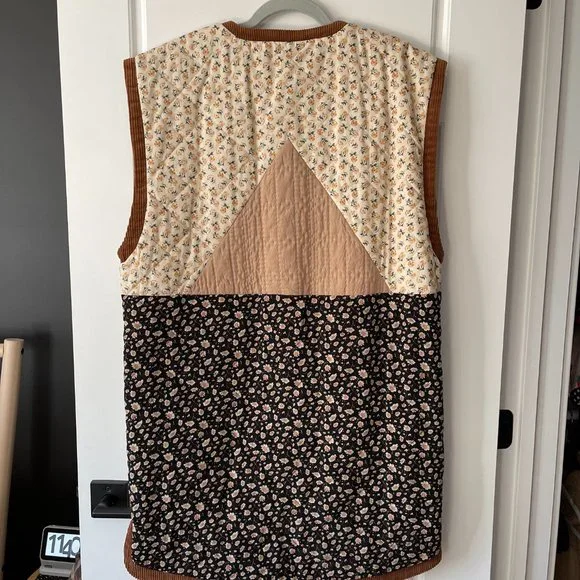 Sophie Schnoor Mixed Floral Waistcoat/Vest - Sz M - Picture 4 of 5